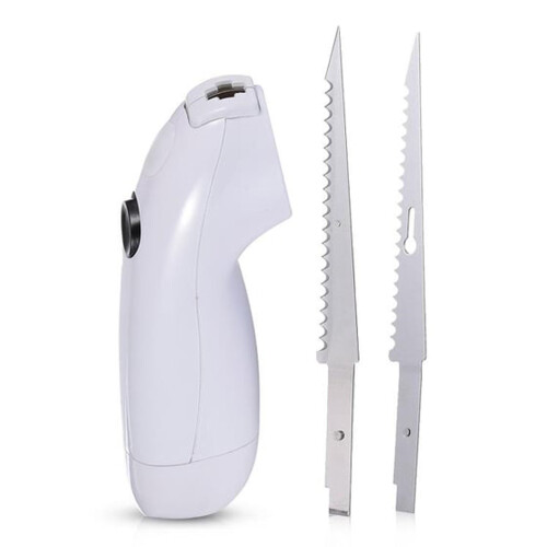 Cordless Electric Knife for Meat, Fruit & Veggies, White