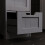 (Grey) Priano 4 Drawer Freestanding Storage Bathroom Unit 5