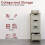 (Grey & Oak) Priano 4 Drawer Freestanding Storage Bathroom Unit 11