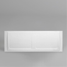 Nes Home 1700mm x 550mm High-Gloss White ABS Front Bath Panel for Straight Baths - Easy Install