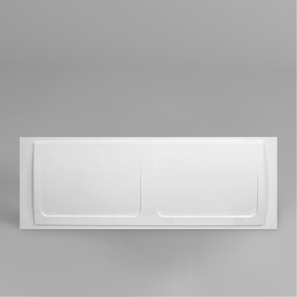 Nes Home 1700mm X 530mm Bathroom High Gloss White Acrylic Front Bath Panel