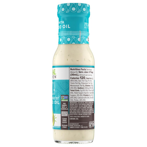 Primal Kitchen, Dressing & Marinade, With Avocado Oil, Ranch, 236ml 1