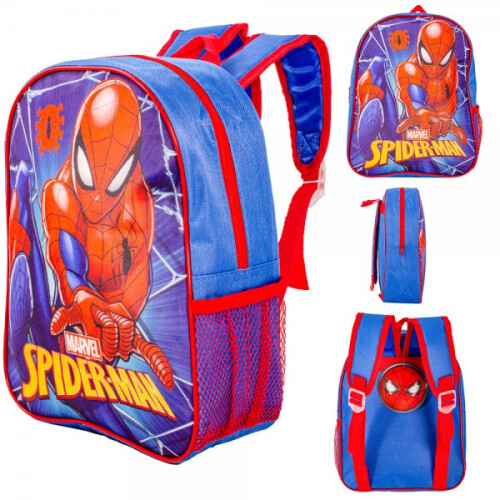 Marvel Blue/Red Premium Spiderman Kids Backpack, Stylish & Functional 1