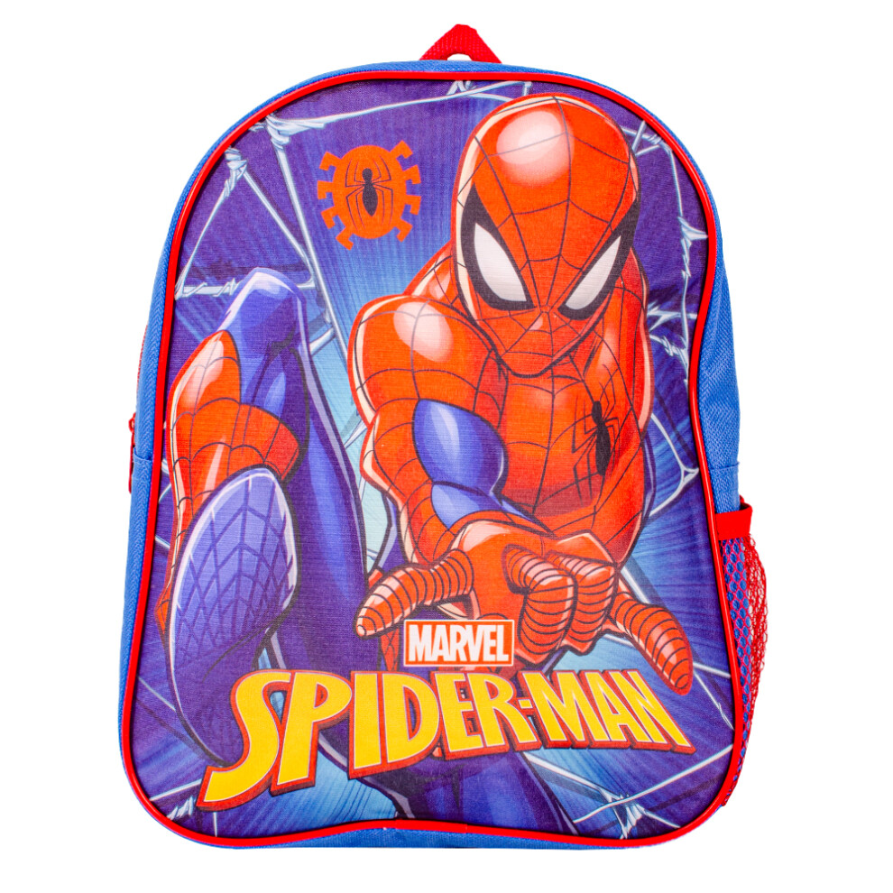 Marvel Blue/Red Premium Spiderman Kids Backpack, Stylish & Functional Blue,Red