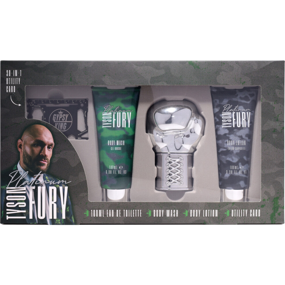 Tyson Fury Platinum 100Ml Eau De Toilette Gift Set