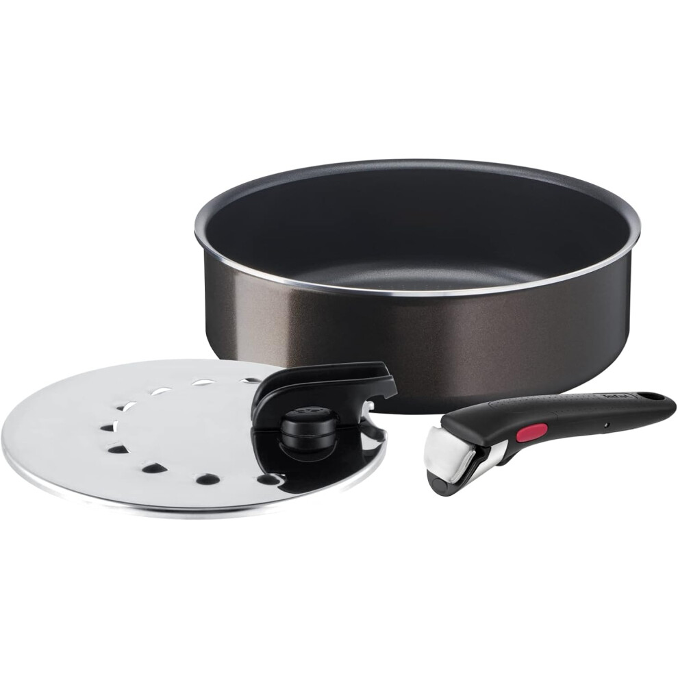 Tefal Ingenio L1509002 Set of 3 SautÃ© Pan 24 cm with Lid 20/26 cm