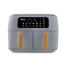 SWAN Nordic Dual 8L 13-in-1 Air Fryer in Grey SD10410GRY