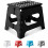 KEPLIN 11 inch Folding Step Stool Non-Slip Foldable stool, Black 1