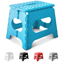 KEPLIN 11 inch Folding Step Stool Non.Slip Foldable stool, Blue