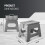 KEPLIN 11 inch Folding Step Stool Non-Slip Foldable stool, Grey 6