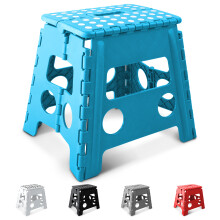 KEPLIN 13 inch Folding Step Stool Non-Slip Foldable stool, Blue
