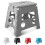 KEPLIN 13 inch Folding Step Stool Non-Slip Foldable stool, Grey 1