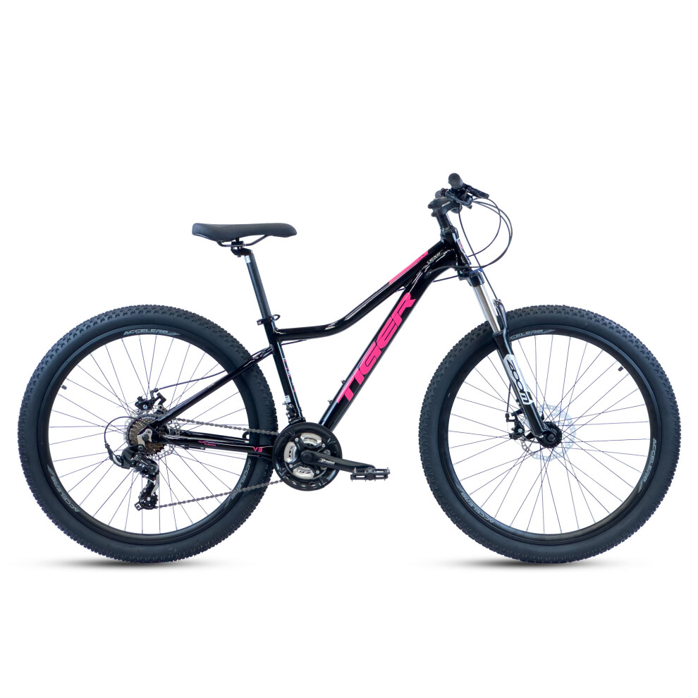 (Gloss Black ) Tiger ACE V3 27.5 Ladies Mountain Bike 15 Inch FR