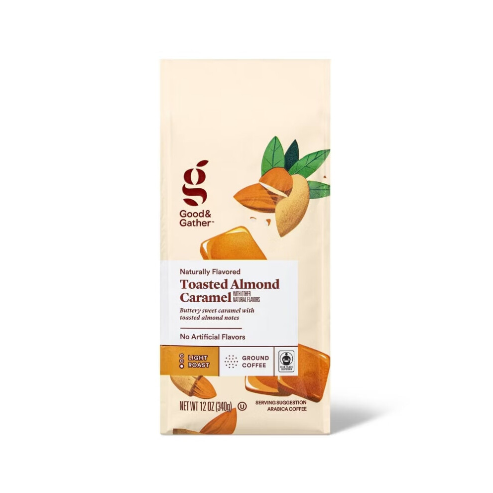 Good & Gather Naturally Flavored Almond Caramel Ground Coffee 12oz