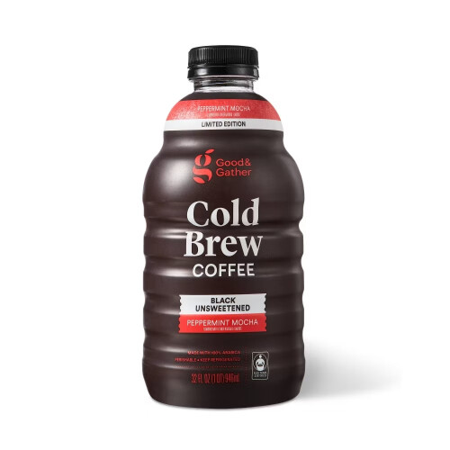 Good & Gather Peppermint Mocha Cold Brew Coffee 32 fl oz