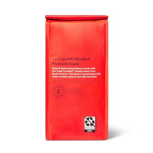 Good & Gather House Blend Medium Roast Ground Coffee Decaf12oz 1