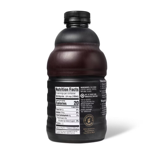 Good & Gather Cold Brew Coffee Concentrate Black Unsweetened 32floz 1