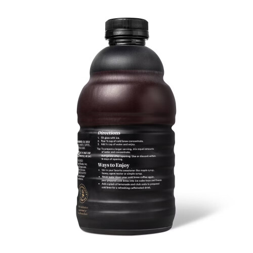 Good & Gather Cold Brew Coffee Concentrate Black Unsweetened 32floz 2