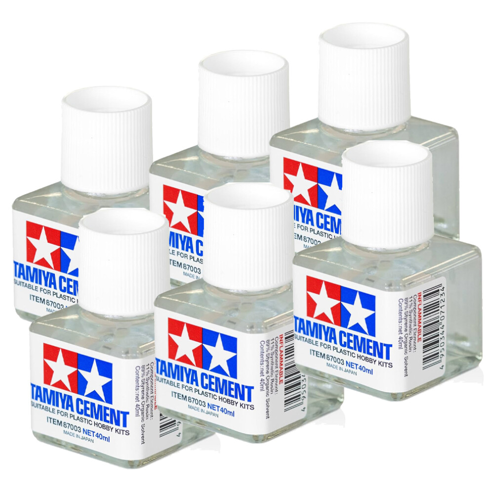 Tamiya 87003 Liquid Cement 6-Pack Box