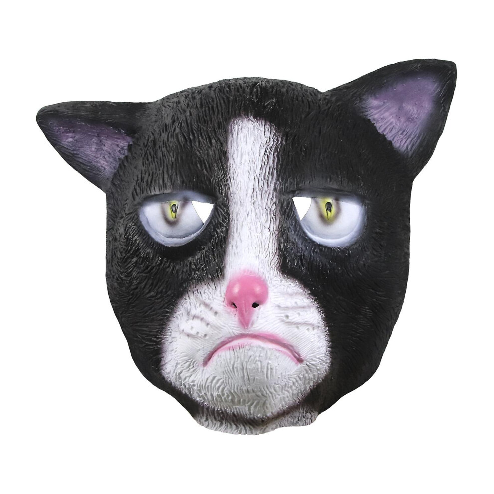 (A) Cute Face Mask Cat Animal Dog Horse Rave Cosplay Latex Mascara Funny Full Head Halloween Masquerade Costume Adult-image-OPC-PFNV77P-NEW