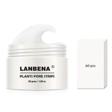 Lanbena Blackhead Remover Cream Paper Plant Pore Strip Nose Acne Cleansing Peel Off Mud Mask