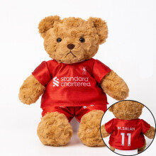 (3) 35cm Plush Bear Toys with Removable Football Uniform