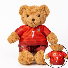 (9) 35cm Plush Bear Toys with Removable Football Uniform