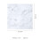 Living And Home 48Pcs Square 3D Stone Effect Marble Self Adhesive PVC Floor Tiles Waterproof, Light Grey 7