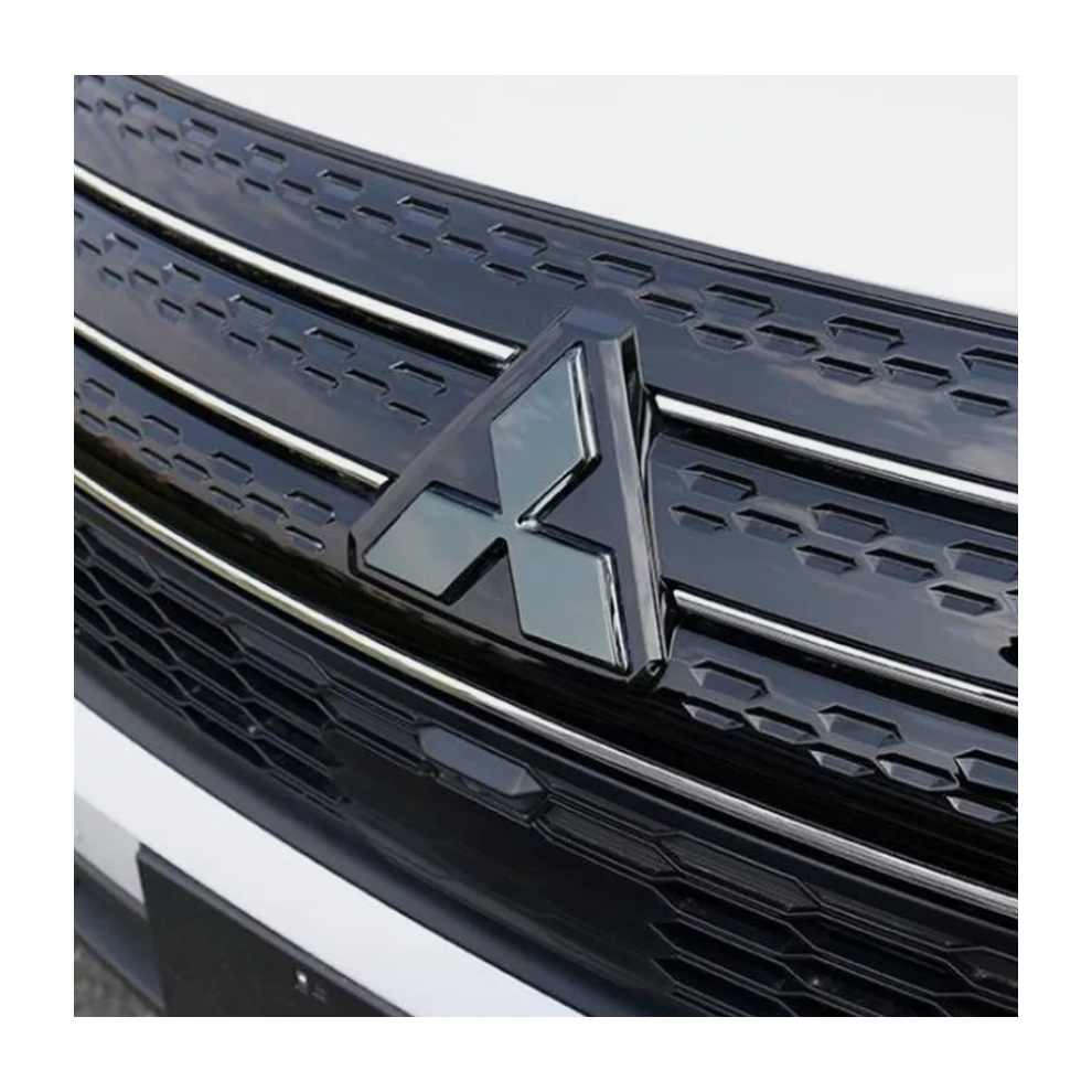 Mitsubishi Triple Diamond Front Grille Emblem For Outlander 2022-2024 Black 4754135808906