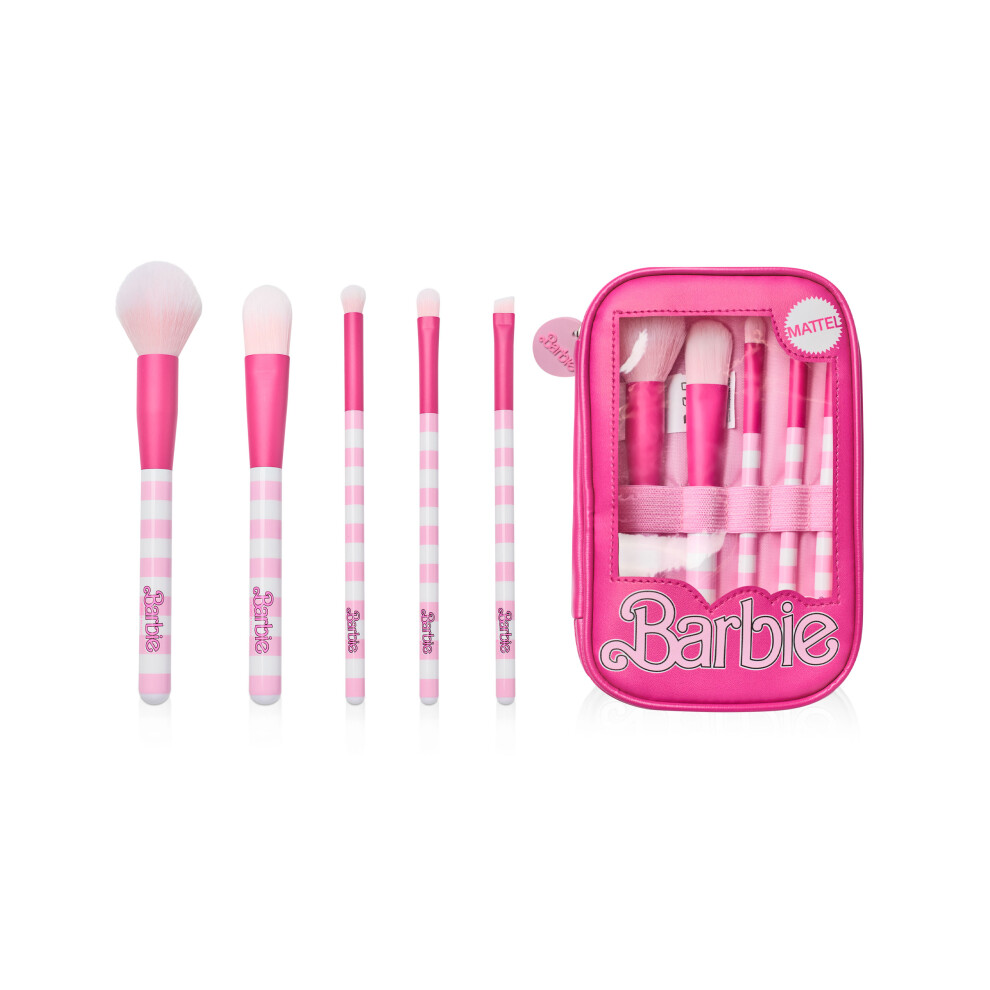 Barbie Makeup Brush Set (Womens Pink)