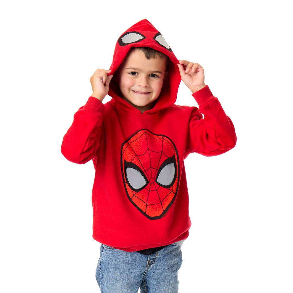 (3-4 Years) Marvel Hoodie (Boys Red)
