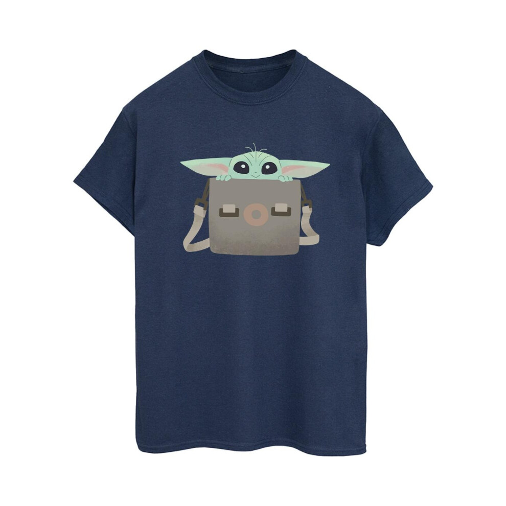 The Mandalorian Grogu Luggage Cotton Boyfriend T-Shirt