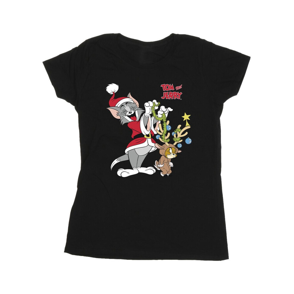 Christmas Reindeer Cotton T-Shirt