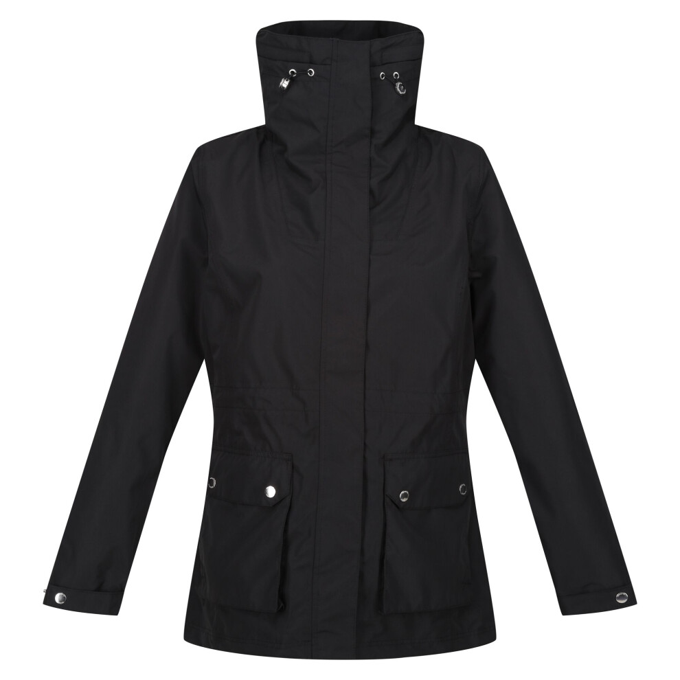 (10 UK, Black) Regatta Womens/Ladies Novalee Raincoat