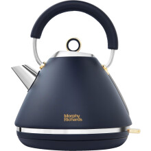 Morphy Richards Accents Pyramid 102045 Kettle 1.5L, Rapid Boil, Navy with Removable Limescale Filter