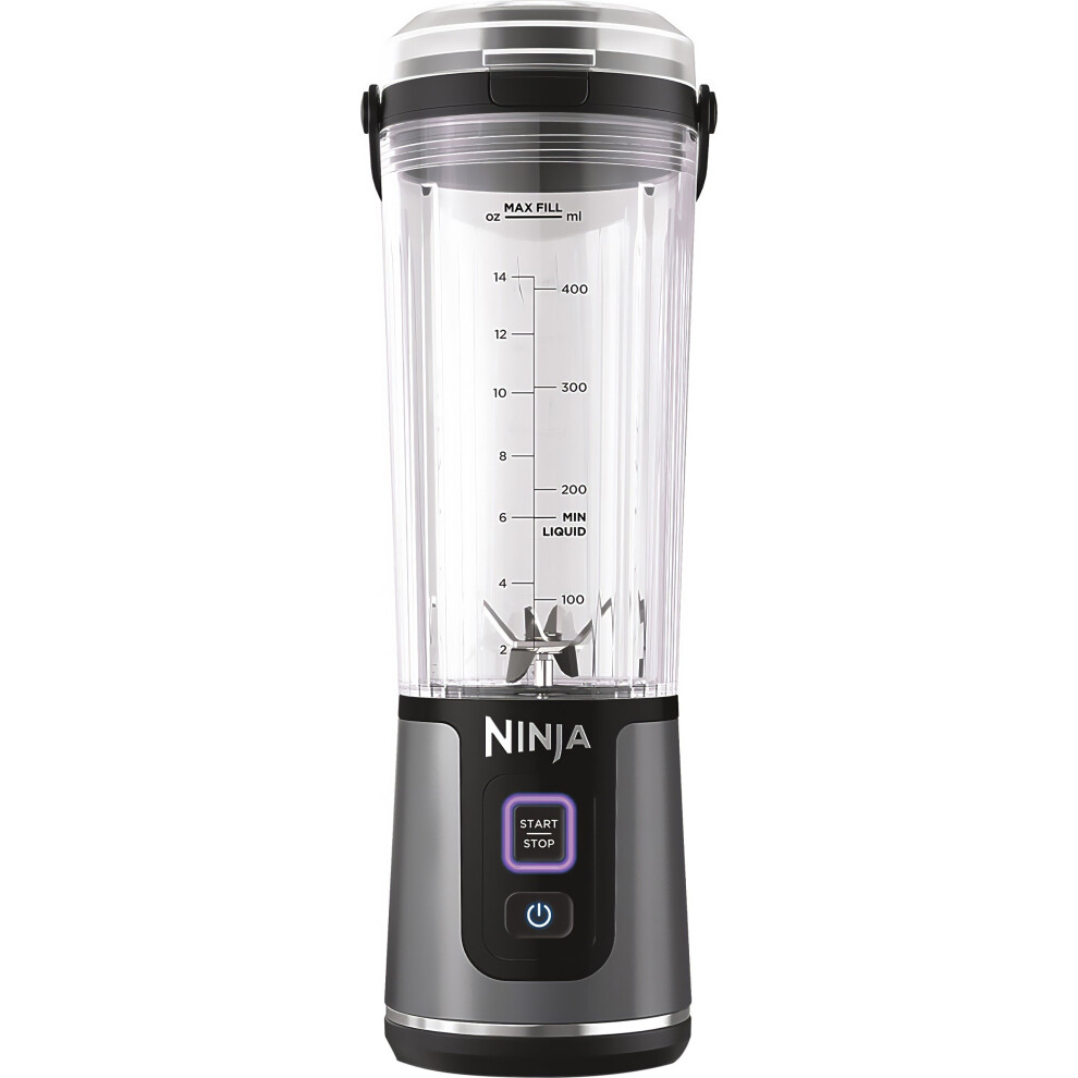 Ninja Blast BC151UKBK Portable Blender - Black, Cordless Design with 530ml Capacity and USB-C Charging