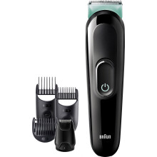 Braun All-in-One Trimmer 3 Multi Groomer 6-in-1, Cordless, 50-Minute Runtime Black