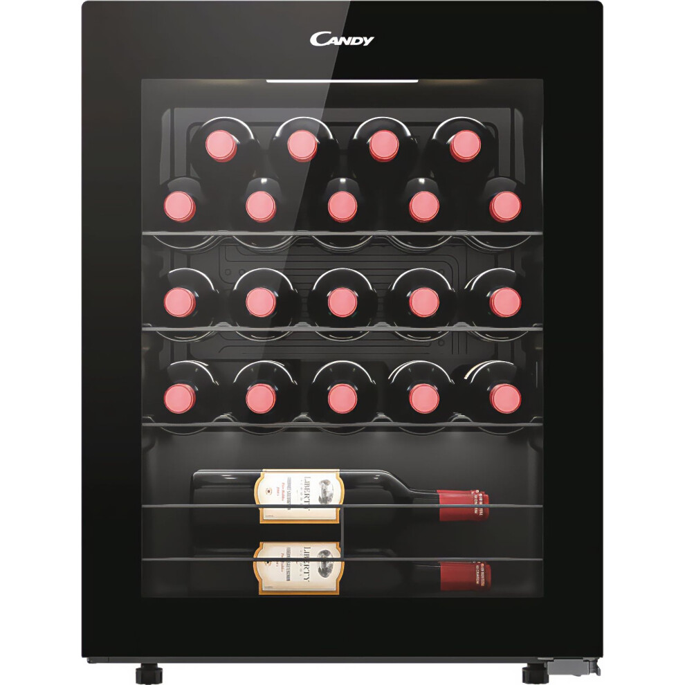 Candy CWC023K Free Standing Wine Cooler Fits 23 Bottles Black G