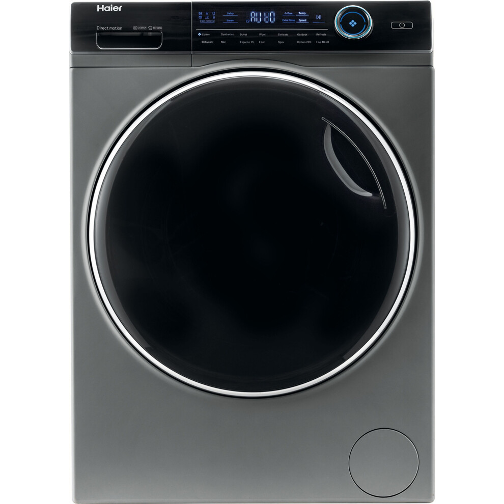 Haier HW120-B14979S-UK 12Kg Washing Machine Graphite 1400 RPM A Rated