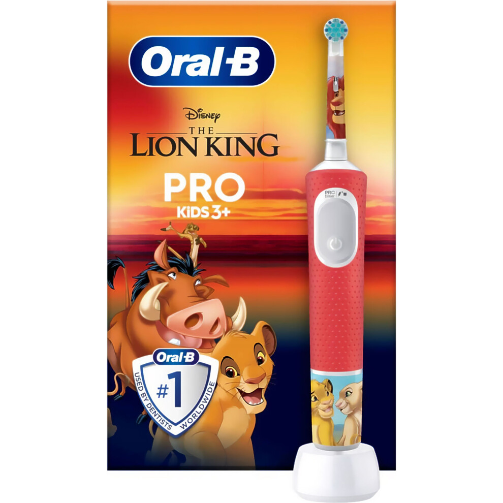 Oral-B Pro Kids Lion King Rechargeable Electric Toothbrush - 2 Brushing Modes - Extra Soft Bristles - Image 6