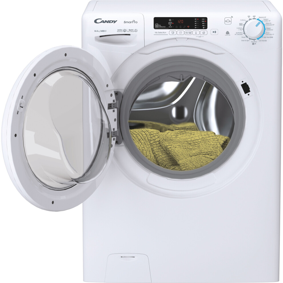 Candy Smart Pro CWH4853DW4/1-80 Wifi Connected 8Kg / 5Kg Washer Dryer with 1400 rpm - White