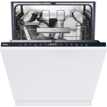 Haier XI 4C4S0SB-80 Wifi Connected Integrated Dishwasher - Black Control Panel, Sliding Door Kit, C Rated