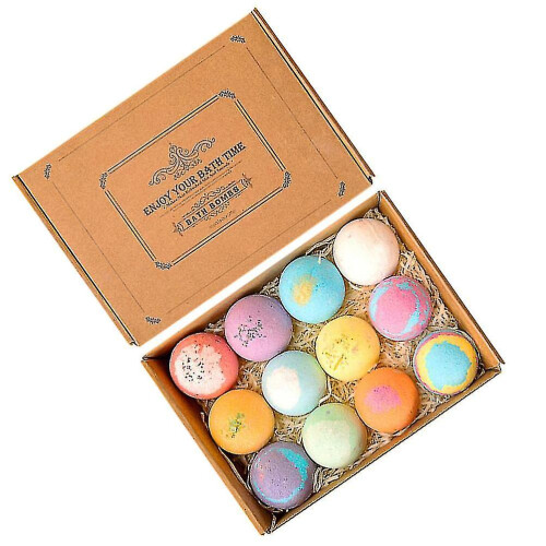 12pcs Bath Bombs Essential Oil Bubble Spa Bombs Natural Bath Bombs Gift Set 1