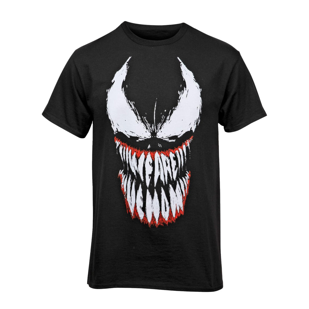 Spider Man Venom Teeth Face Cotton T-Shirt