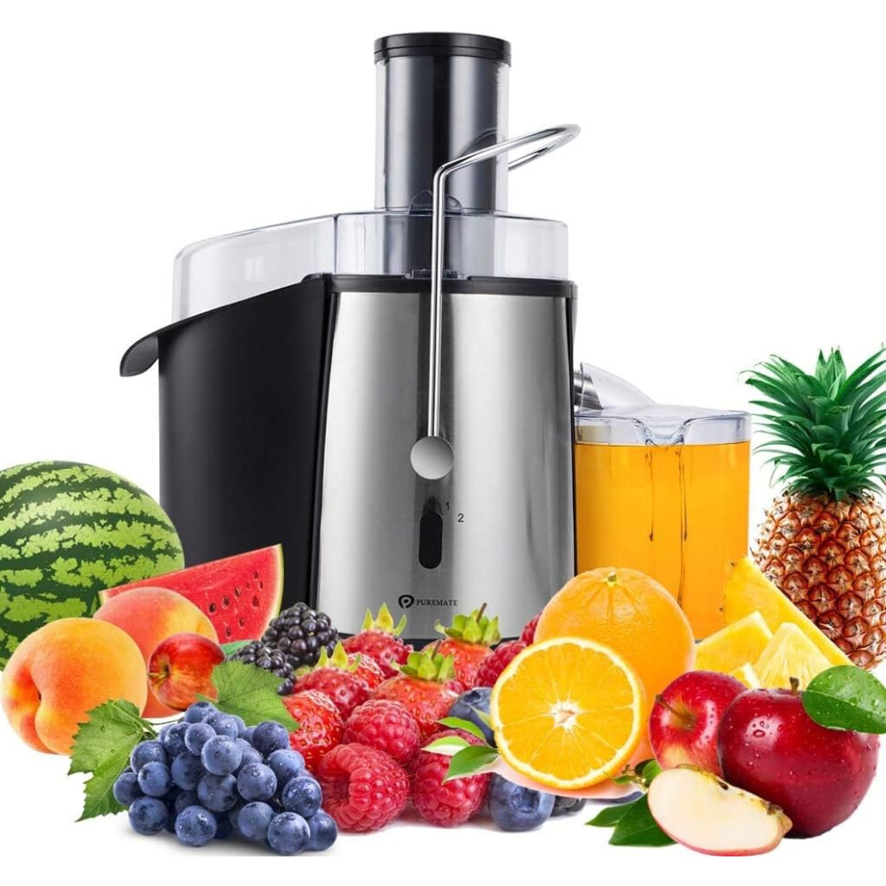 PureMate 1000W Juicer  Fruit Veg & Citrus Centrifugal Electric Extractor