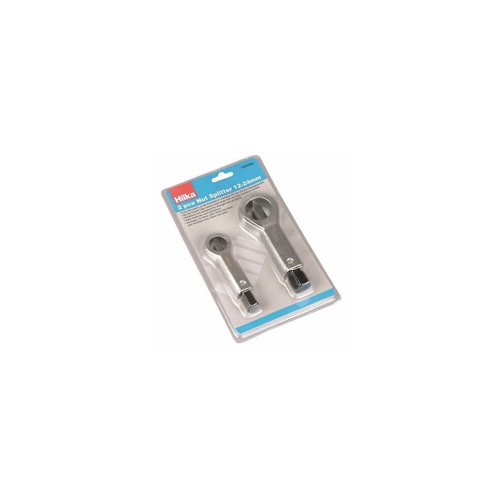 Hilka Nut Splitter Set 2Pc Remove Broken Corroded Split Stuck Damaged Nuts 12-24