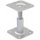 Adjustable Fence Post Support Bracket - Yellow Zinc Galvanised Steel Base 10