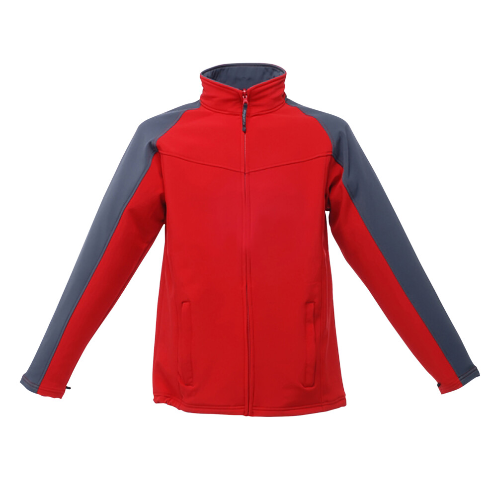 (XXXL, Classic Red/Seal Grey) Regatta Uproar Mens Softshell Wind Resistant Fleece Jacket