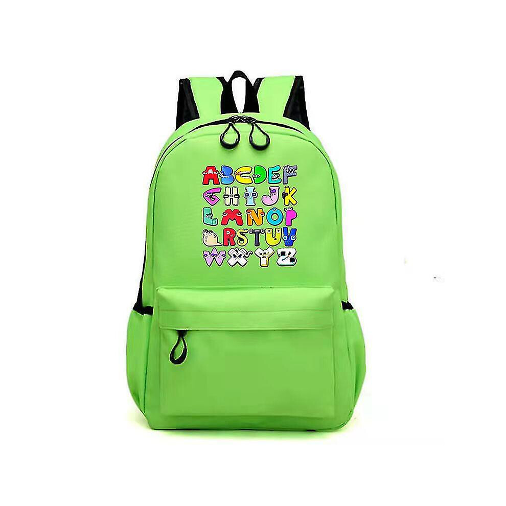 (green) Alphabet Lore Alphabet Legend Game Primary and Secondary School Bags Backpack Children's Cartoon-image-OPC-PFNVM5Y-NEW