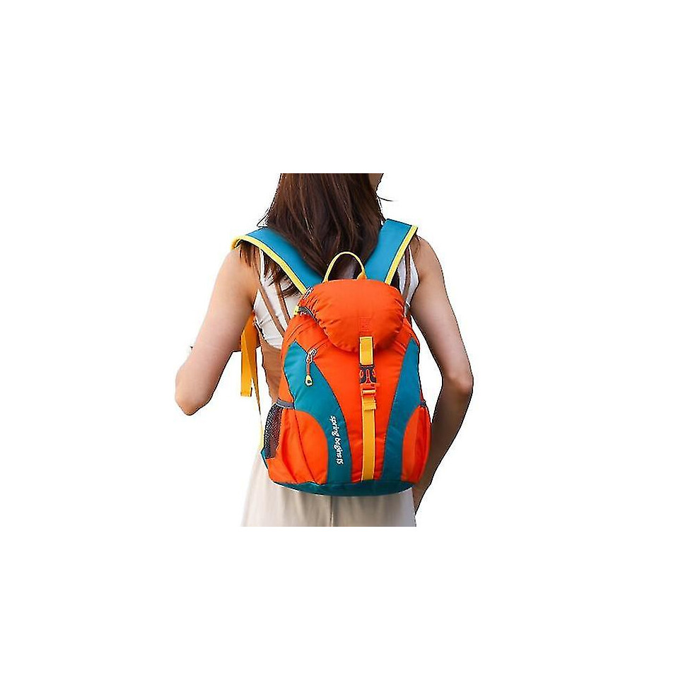 (orange) Couple style backpack leisure cycling hiking sports backpack large capacity waterproof outdoor mountaineering bag-image-OPC-PFNVQBK-NEW